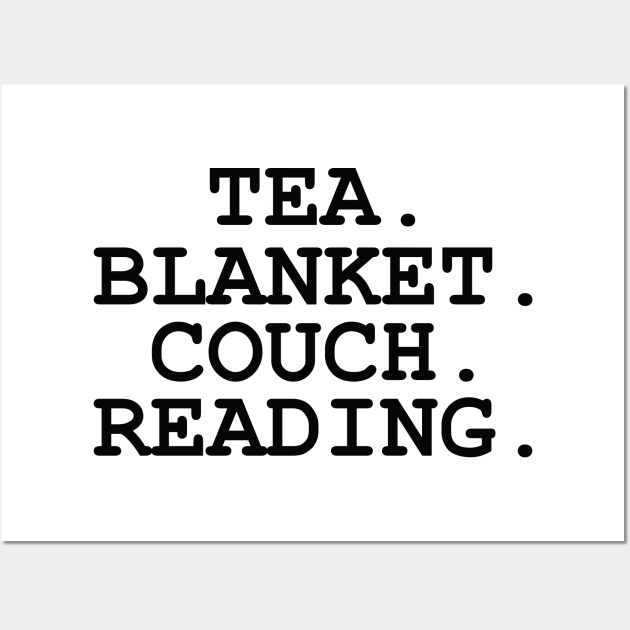 Tea Blanket Couch Reading Wall Art by Y2KERA